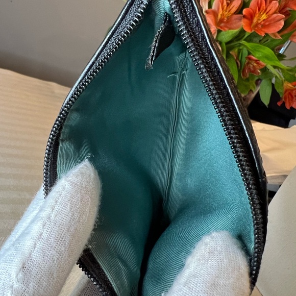 COACH Vintage Pebble Leather Wristlet | Black EUC - Picture 9 of 9